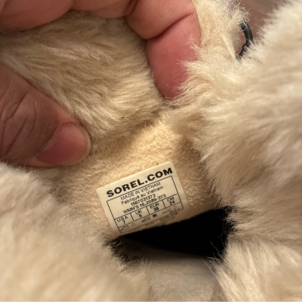 Sorel Suede Tivoli ll Snow Boots Women's 7 Winter Curry Beige NL2089-373 - Picture 7 of 12